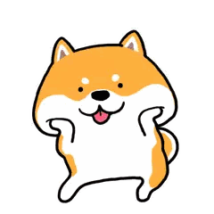 A Cartoon Dog With Its Tongue Hanging Out Is Standing On Its Hind Legs . Sticker
