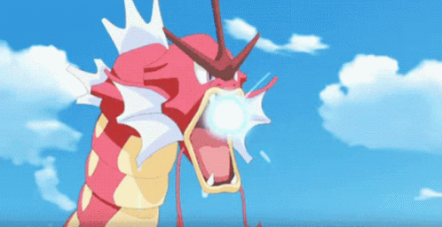 A Cartoon Dragon With A Crown On Its Head Is Blowing Water GIF