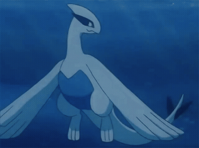 A Cartoon Drawing Of A Bird With A Blue Background GIF