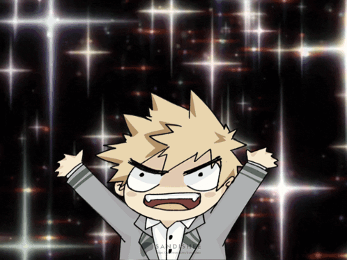 A Cartoon Drawing Of A Boy With His Arms In The Air And The Words Sandshade On The Bottom GIF