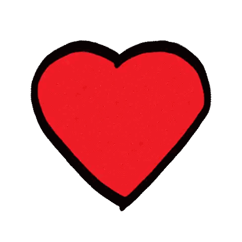 A Cartoon Drawing Of A Broken Heart Split In Half On A White Background Sticker