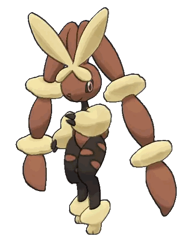 A Cartoon Drawing Of A Brown Rabbit With Long Ears Sticker