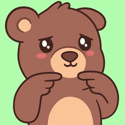 A Cartoon Drawing Of A Brown Teddy Bear With A Sad Look On His Face GIF