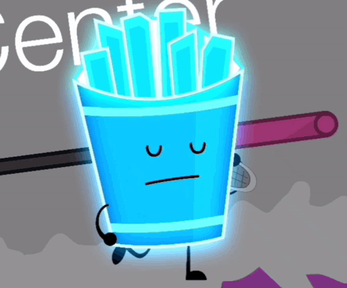 A Cartoon Drawing Of A Bucket Of French Fries GIF