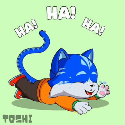 A Cartoon Drawing Of A Cat Laughing With The Words Ha ! Ha ! Above It GIF