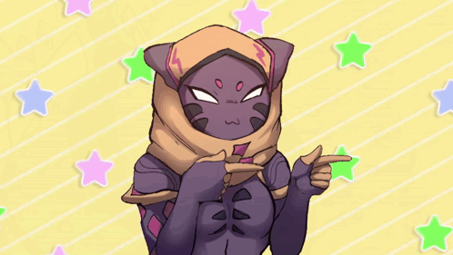 A Cartoon Drawing Of A Cat Wearing A Scarf Giving A Peace Sign GIF