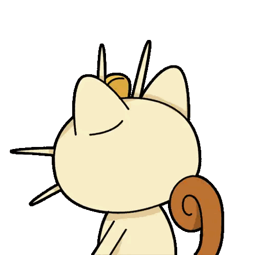 A Cartoon Drawing Of A Cat With A Gold Coin On Its Head Sticker