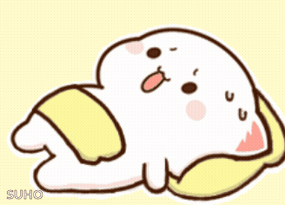 A Cartoon Drawing Of A Cat With A Yellow Scarf Around Its Neck GIF