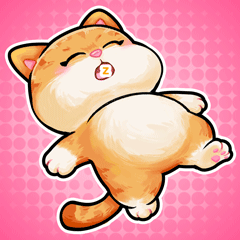 A Cartoon Drawing Of A Cat With The Letter Z On Its Mouth GIF