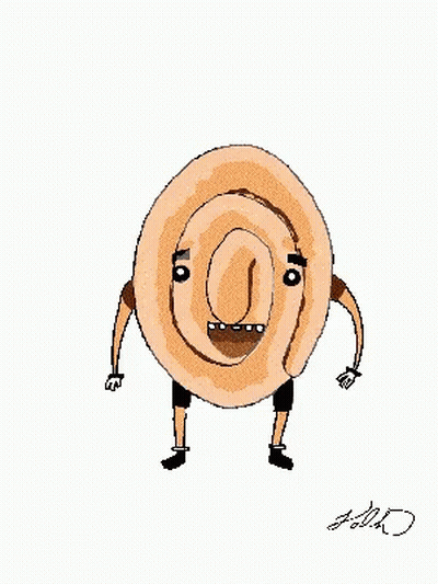 A Cartoon Drawing Of A Cinnamon Roll With Arms And Legs And The Letters J On The Bottom GIF