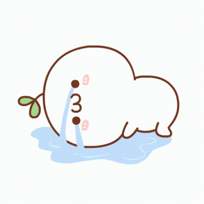 A Cartoon Drawing Of A Cloud With Tears Coming Out Of It 'S Eyes GIF