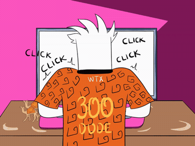 A Cartoon Drawing Of A Computer Screen With A Search Bar That Says " Rr " GIF