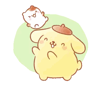 A Cartoon Drawing Of A Dog And A Cat Sticker