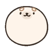 A Cartoon Drawing Of A Dog 'S Face In A Circle With A Brown Nose . Sticker