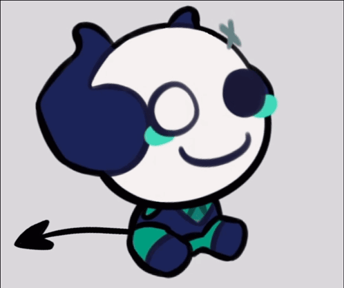 Cartoon Dog With Cross On Face GIF