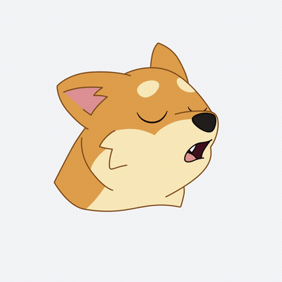 A Cartoon Drawing Of A Dog With The Words Awoooo Written Below It GIF
