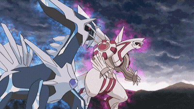 A Cartoon Drawing Of A Dragon And A Pokemon GIF