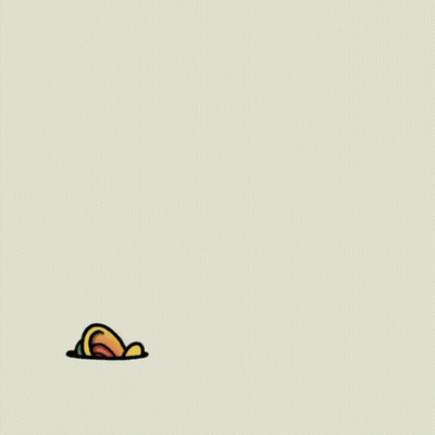 A Cartoon Drawing Of A Fish With A Red Eye GIF