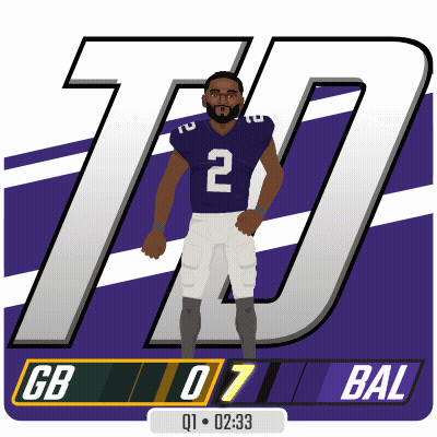 A Cartoon Drawing Of A Football Player With The Number 2 On His Jersey GIF