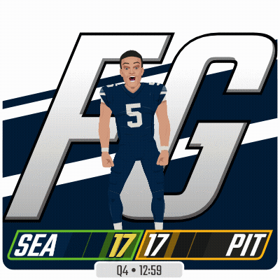 A Cartoon Drawing Of A Football Player With The Number 5 GIF