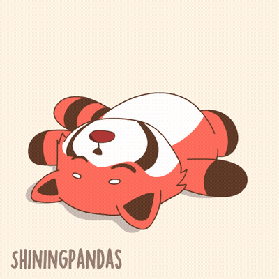 A Cartoon Drawing Of A Fox With The Words Shiningpandas On The Bottom GIF
