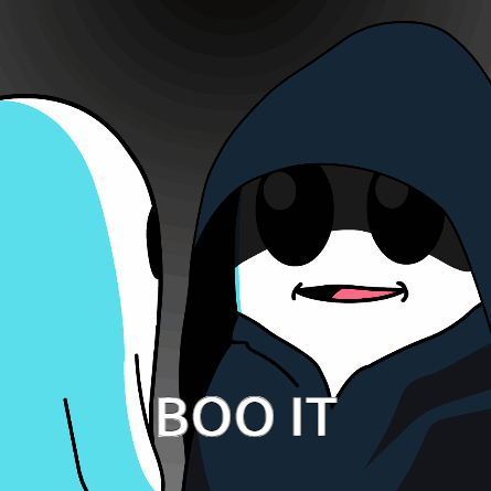 A Cartoon Drawing Of A Ghost With The Words Boo It Written Below It GIF