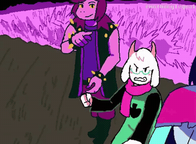 A Cartoon Drawing Of A Girl And A Sheep With The Name Anthony Equal On The Bottom GIF