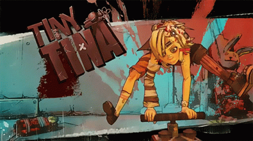 A Cartoon Drawing Of A Girl Named Tina GIF
