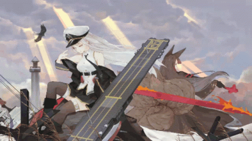 A Cartoon Drawing Of A Girl Sitting On A Plane With The Number 19 On The Side GIF