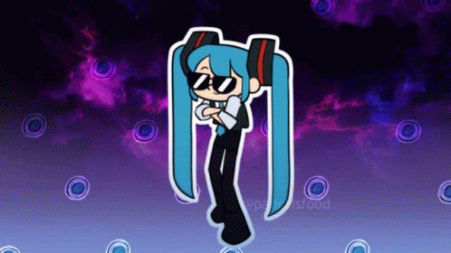 A Cartoon Drawing Of A Girl Wearing Sunglasses And A Suit GIF