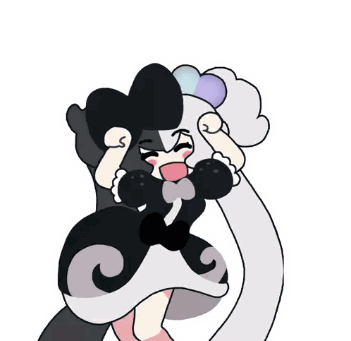 A Cartoon Drawing Of A Girl With A Bow In Her Hair Sticker