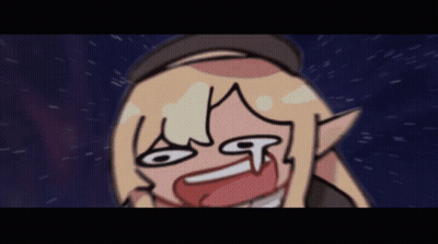 A Cartoon Drawing Of A Girl With A Surprised Expression On Her Face GIF