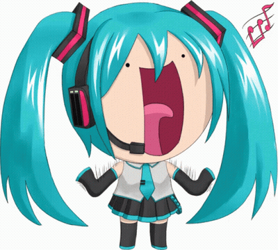 A Cartoon Drawing Of A Girl With Headphones On Her Head GIF