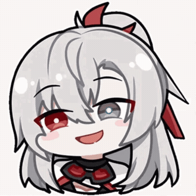 A Cartoon Drawing Of A Girl With Long White Hair GIF