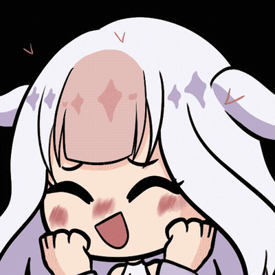A Cartoon Drawing Of A Girl With Long White Hair GIF