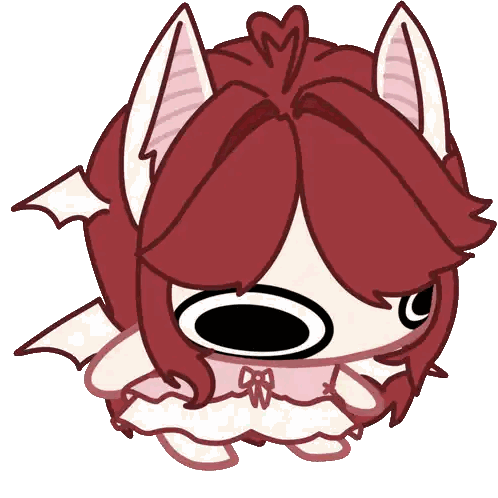 A Cartoon Drawing Of A Girl With Red Hair Sticker