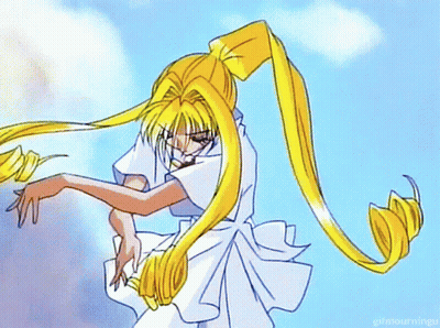A Cartoon Drawing Of A Girl With Wings And The Words Gifmourningu Underneath GIF