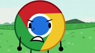 A Cartoon Drawing Of A Google Chrome Logo GIF