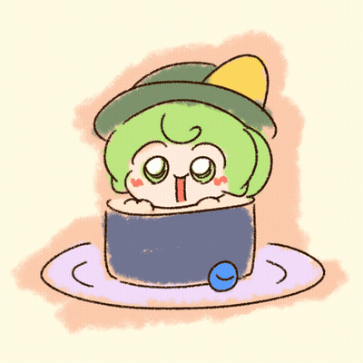 A Cartoon Drawing Of A Green Frog Wearing A Green Hat GIF
