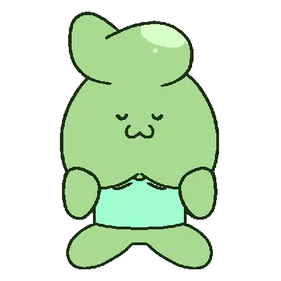 A Cartoon Drawing Of A Green Frog With A Bow Tie Sticker