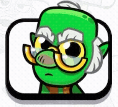 A Cartoon Drawing Of A Green Monster With Glasses And A Beard . GIF