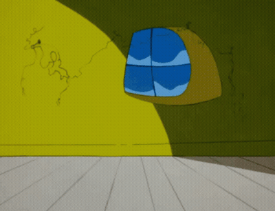 A Cartoon Drawing Of A Grinch In A Santa Outfit GIF