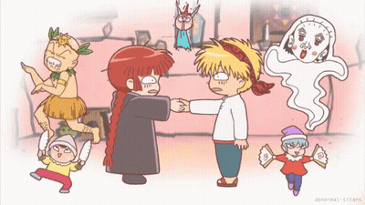 A Cartoon Drawing Of A Group Of People With Abnormal-Titans Written On The Bottom Right GIF