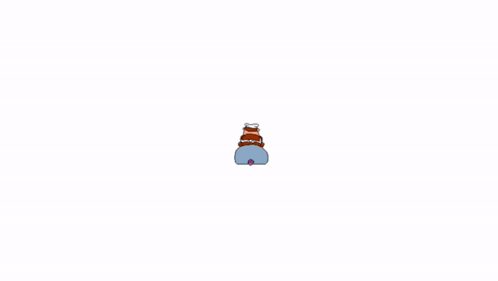 A Cartoon Drawing Of A Hamster With A Letter P In The Background GIF