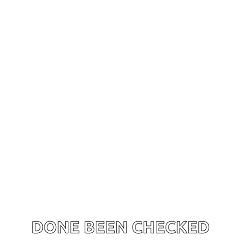 A Cartoon Drawing Of A Hand Holding A Diamond With An Eye In It And The Words Done Been Checked Below It GIF