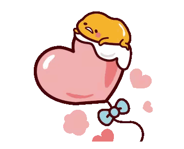 A Cartoon Drawing Of A Heart Shaped Balloon Sticker