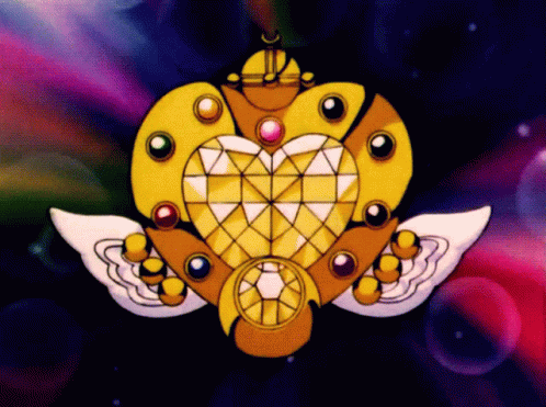 A Cartoon Drawing Of A Heart With Wings GIF