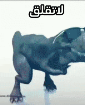 A Cartoon Drawing Of A Hippo Wearing Sunglasses With The Words " L' Eau " Below It GIF