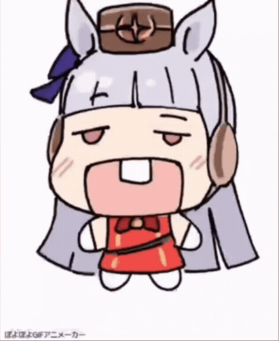A Cartoon Drawing Of A Horse Wearing A Red Dress GIF