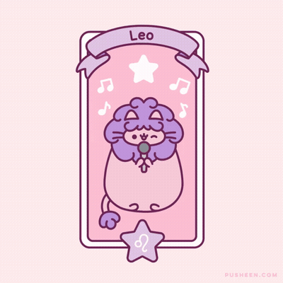 A Cartoon Drawing Of A Lion With The Word Leo Written Above It GIF